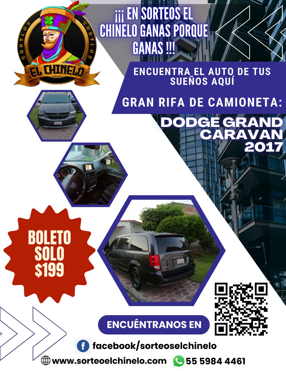 Sorteo No. 2 Camioneta Dodge Grand Caravan 2017